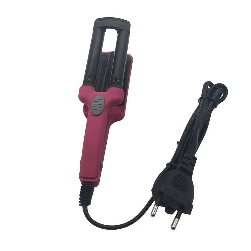 Machine à friser les cheveux professionnelle trois bigoudis mini trois tubes pour femmes/filles - Soldes-ShopOnline
