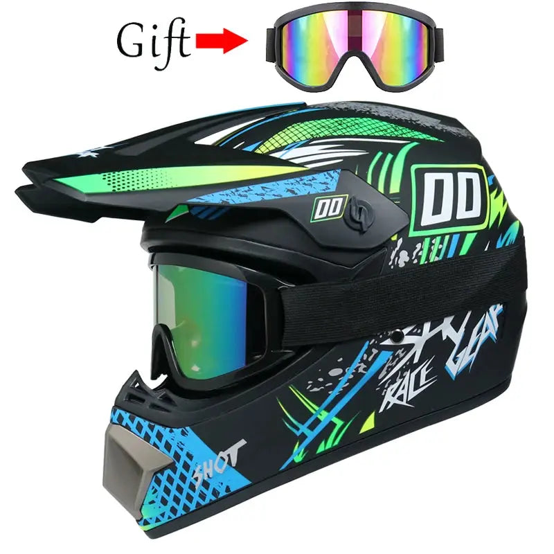 Casque de moto casque hors route pour enfants vélo descente AM DH casque croisé capacete motocross vtt atv Tout terrain casque mixte enfants - Soldes-ShopOnline