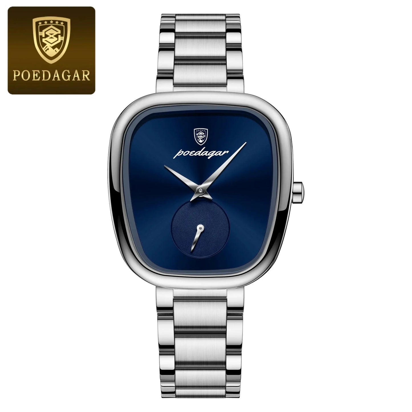 POEDAGAR Montre de luxe pour femme Montre à quartz étanche en acier inoxydable pour dames Montres pour femmes de haute qualité Horloge féminine élégante - Soldes-ShopOnline