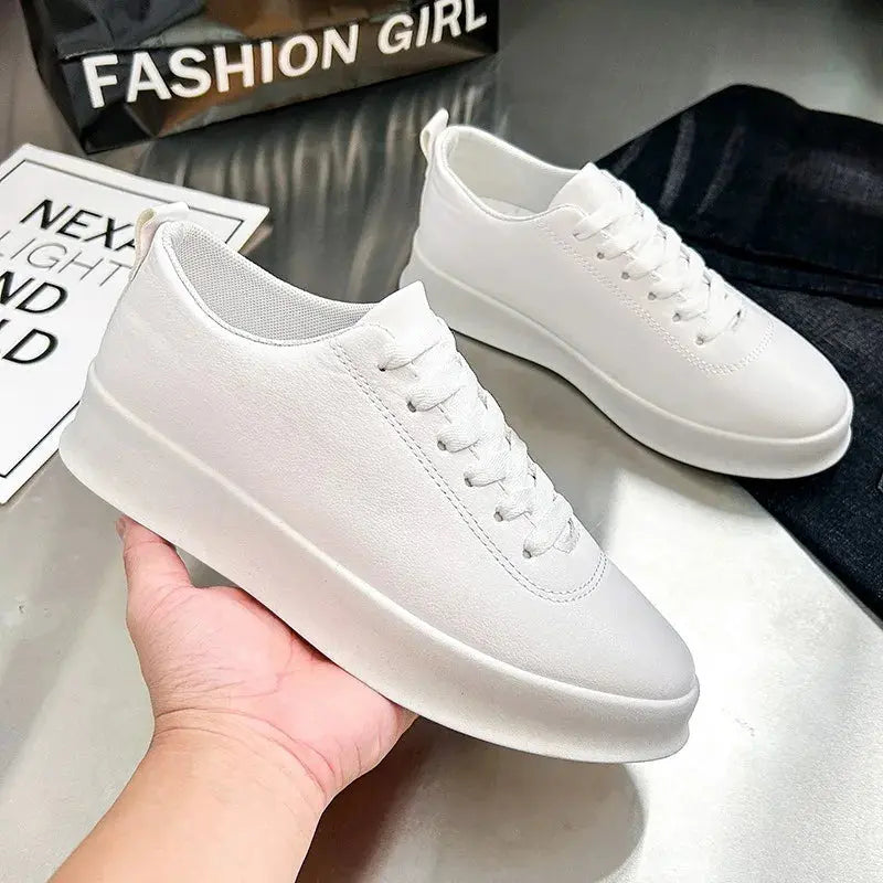 Nouvelles chaussures décontractées en cuir pour hommes Fashion Sneaker Classic street pour hommes Chaussures vulcanisées - Soldes-ShopOnline