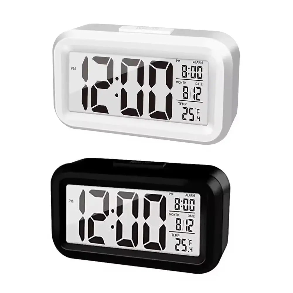 Réveil numérique LED Rétro-éclairage Calendrier de temps de données Bureau Multifonction Rétroéclairage électronique Horloge de table garçon fille - Soldes-ShopOnline