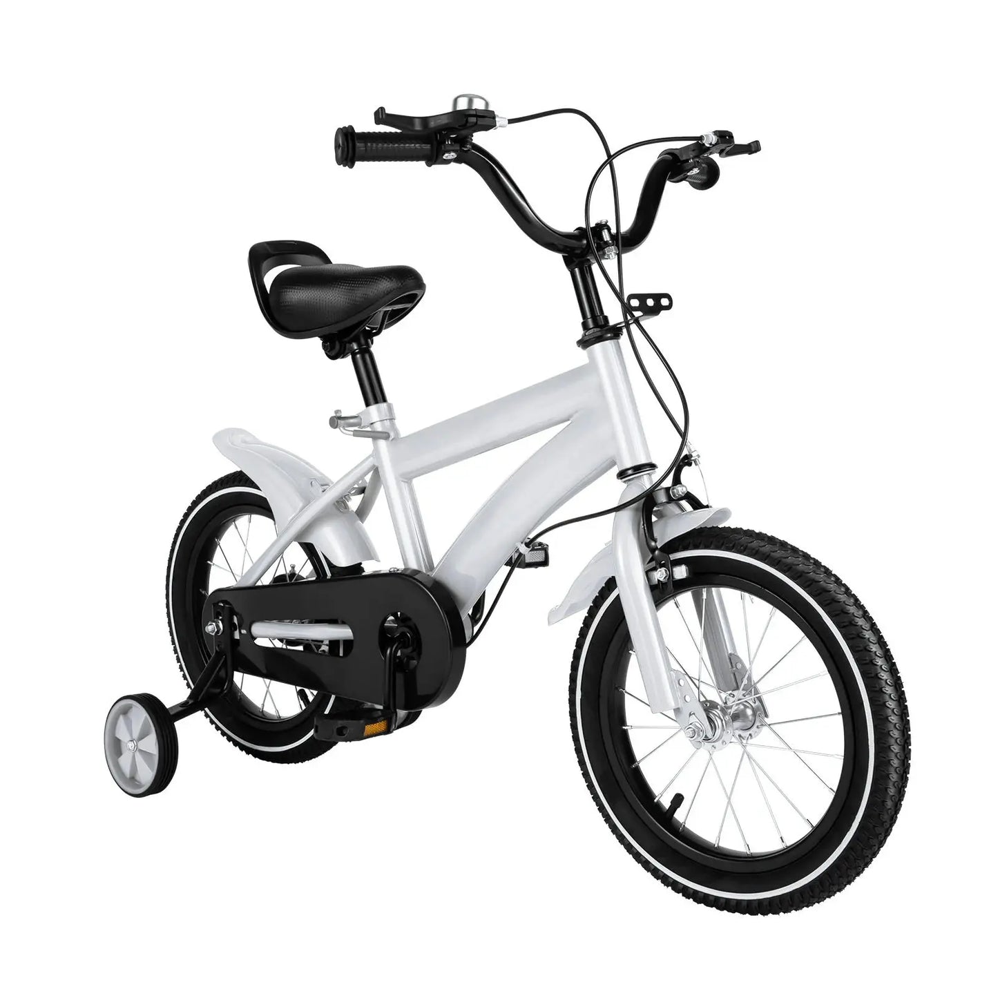 Vélo pour enfants de 14 pouces Vélo réglable en hauteur avec roues d'entraînement pour garçons et filles de 2 à 5 ans (rouge/bleu/jaune/blanc) - Soldes-ShopOnline