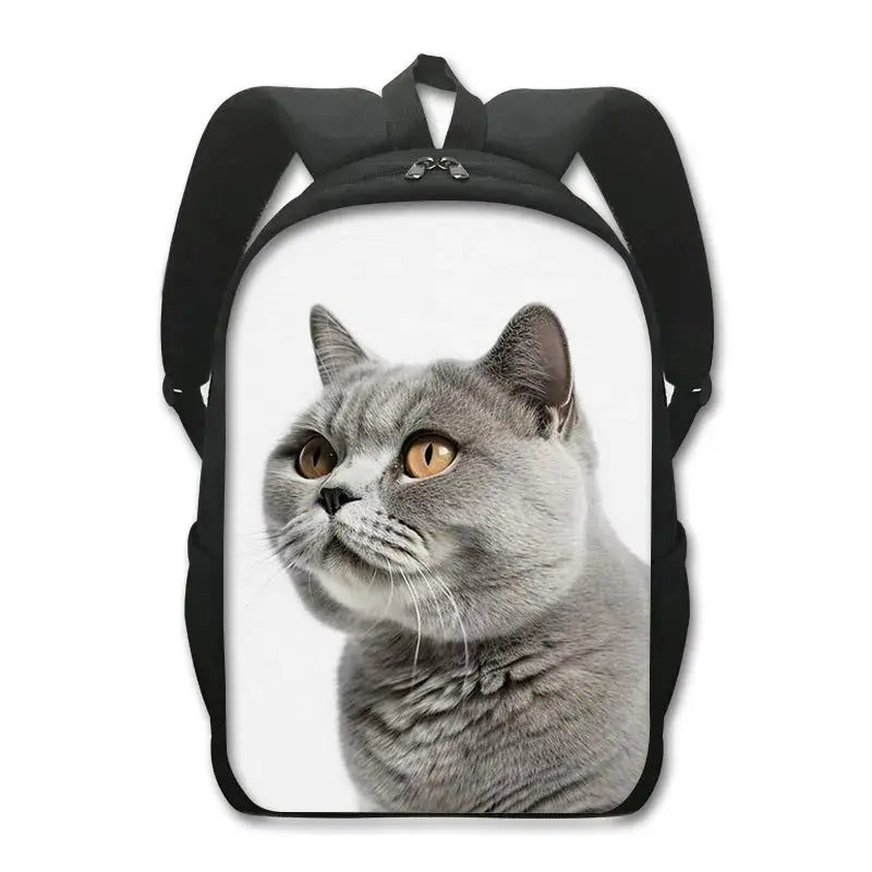 Sac à dos de chat mignon Chat persan/siamois Sacs d'école pour enfants pour adolescents Sacs à dos pour ordinateur portable de chat britannique écossais Sac à dos de livre de chaton - Soldes-ShopOnline
