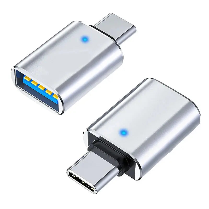 Adaptateur de type C vers USB 3.0 Charge en métal Lumière de lecture de fichier de transmission de données stable pour Iphone Macbook Xiaomi Samsung Connector Android Apple - Soldes-ShopOnline