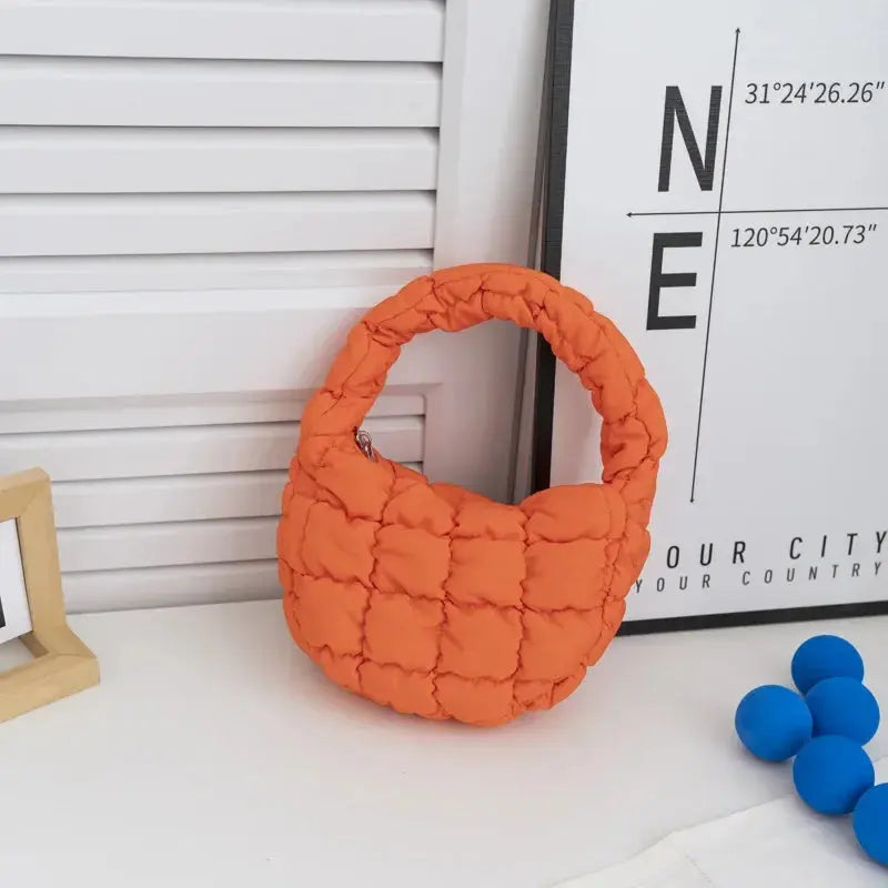Sacs à bandoulière matelassés à la mode pour femmes Sac à main Mini nuage Sacs plissés Puffer Dumpling Bag Fourre-tout de luxe pour filles - Soldes-ShopOnline
