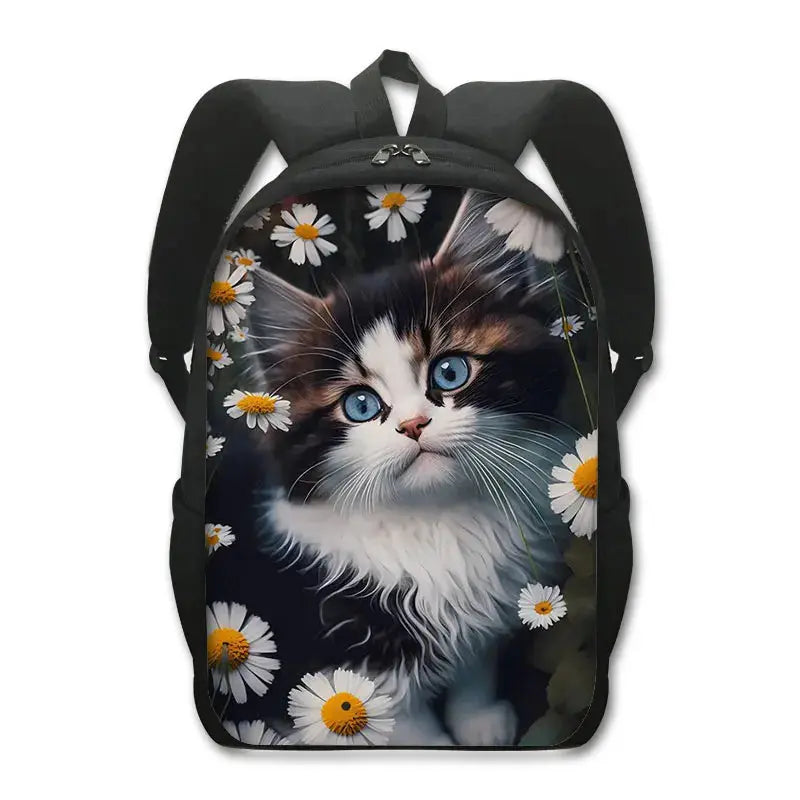 Sac à dos de chat mignon Chat persan/siamois Sacs d'école pour enfants pour adolescents Sacs à dos pour ordinateur portable de chat britannique écossais Sac à dos de livre de chaton - Soldes-ShopOnline