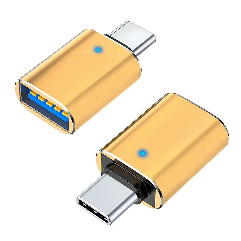 Adaptateur de type C vers USB 3.0 Charge en métal Lumière de lecture de fichier de transmission de données stable pour Iphone Macbook Xiaomi Samsung Connector Android Apple - Soldes-ShopOnline