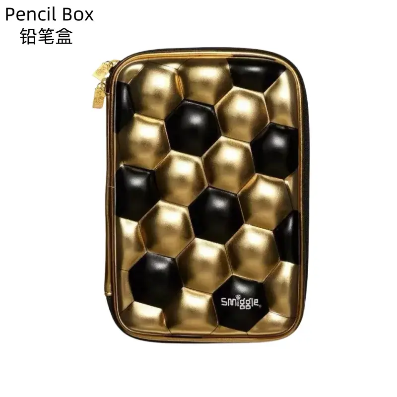 Smiggle Kit/Set Sac à dos école Cartable enfants football soccer gold or gourde pique-nique papeterie Filles / Garçon idéal pour les sorties scolaire - Soldes-ShopOnline