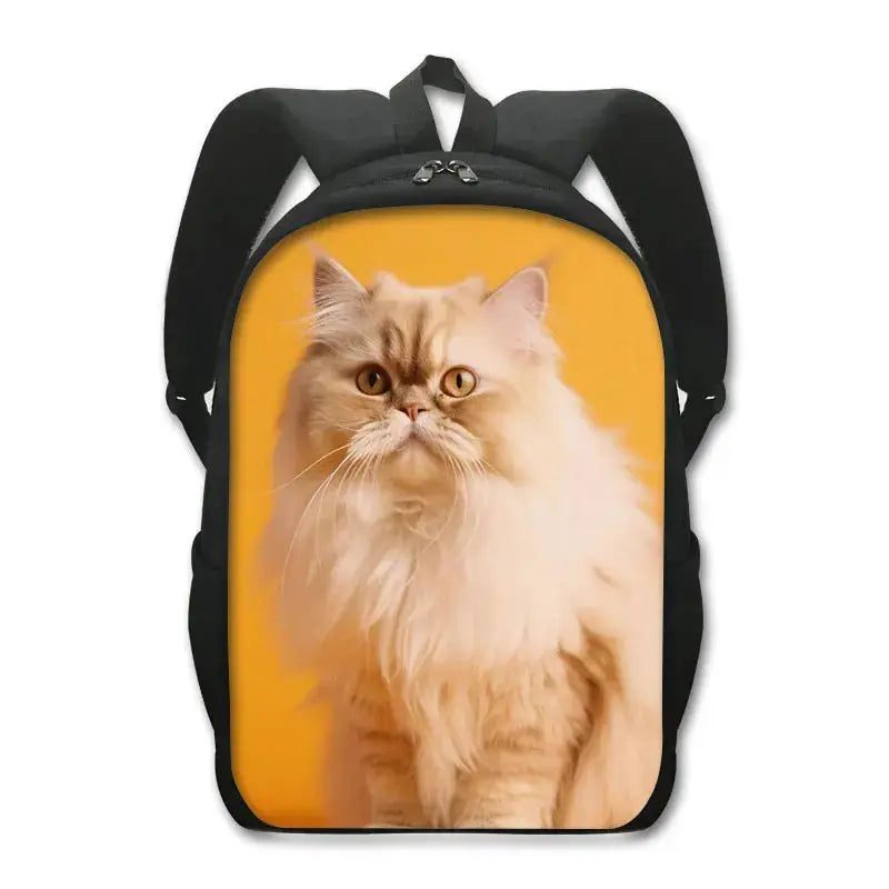 Sac à dos de chat mignon Chat persan/siamois Sacs d'école pour enfants pour adolescents Sacs à dos pour ordinateur portable de chat britannique écossais Sac à dos de livre de chaton - Soldes-ShopOnline