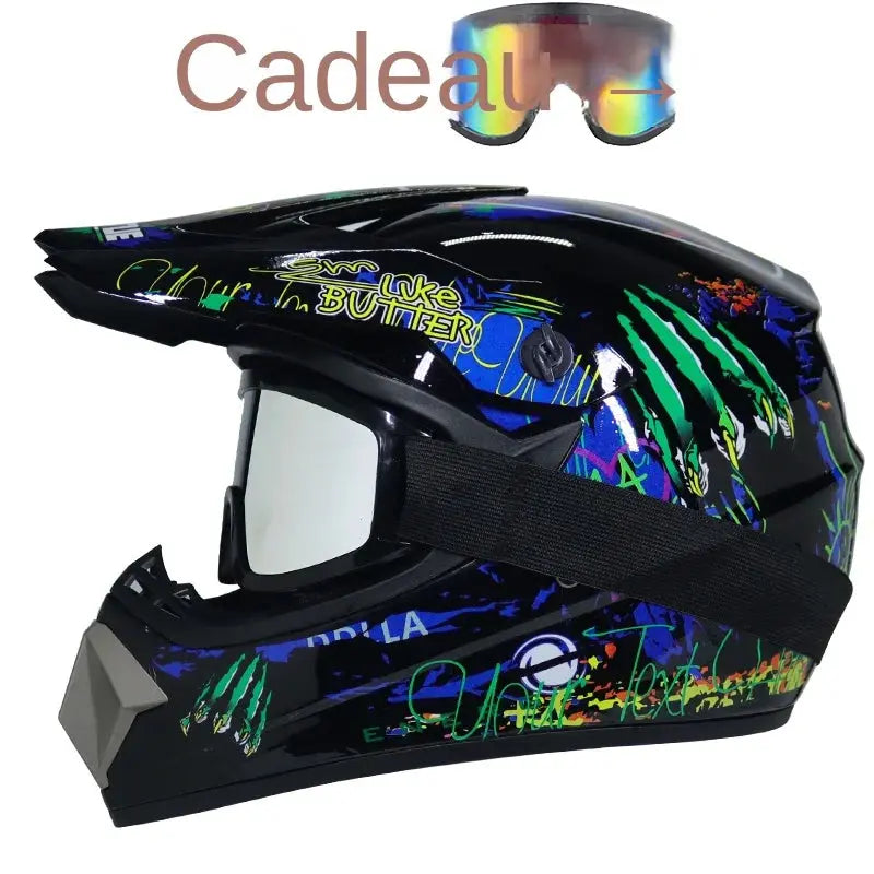 Casque de moto casque hors route pour enfants vélo descente AM DH casque croisé capacete motocross vtt atv Tout terrain casque mixte enfants - Soldes-ShopOnline