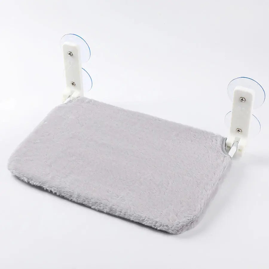 Hamac pour Chat Ventouse Assemblage gratuit hamac pour chat pliant en peluche maille fenêtre pour chats plate-forme de saut de mur double ventouse hamac pour chat - Soldes-ShopOnline