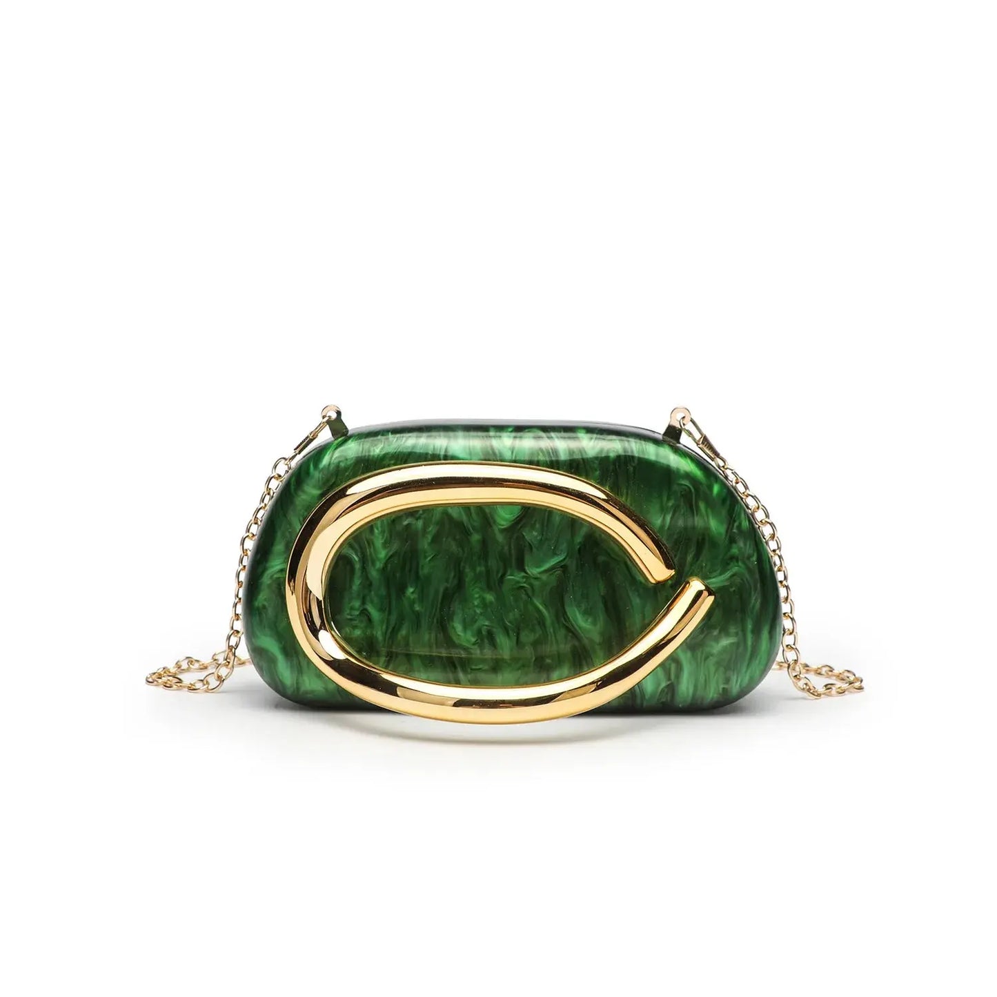 Sac d'embrayage de luxe en acrylique avec fermeture en métal doré Sac à bandoulière de mariage pour femmes Sac à main à bandoulière de soirée élégant chics - Soldes-ShopOnline
