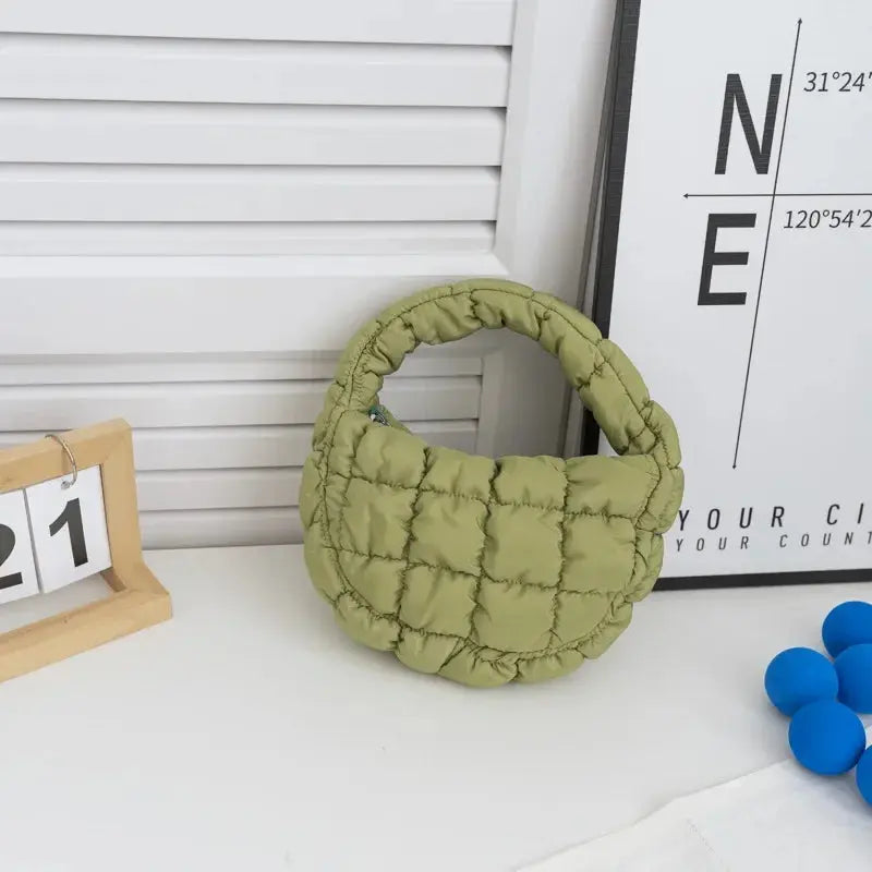 Sacs à bandoulière matelassés à la mode pour femmes Sac à main Mini nuage Sacs plissés Puffer Dumpling Bag Fourre-tout de luxe pour filles - Soldes-ShopOnline