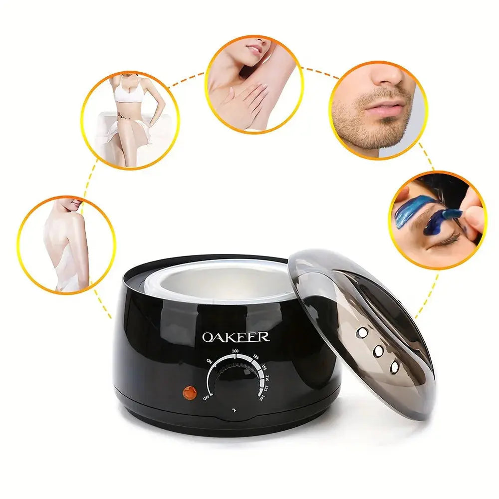 Machine de fusion de cire noire de 200 ml + ensemble de grains de cire de 200 g, chauffage de cire, épilation à la cire et machine de thérapie de cire à machine épilation prix discount - Soldes-ShopOnline