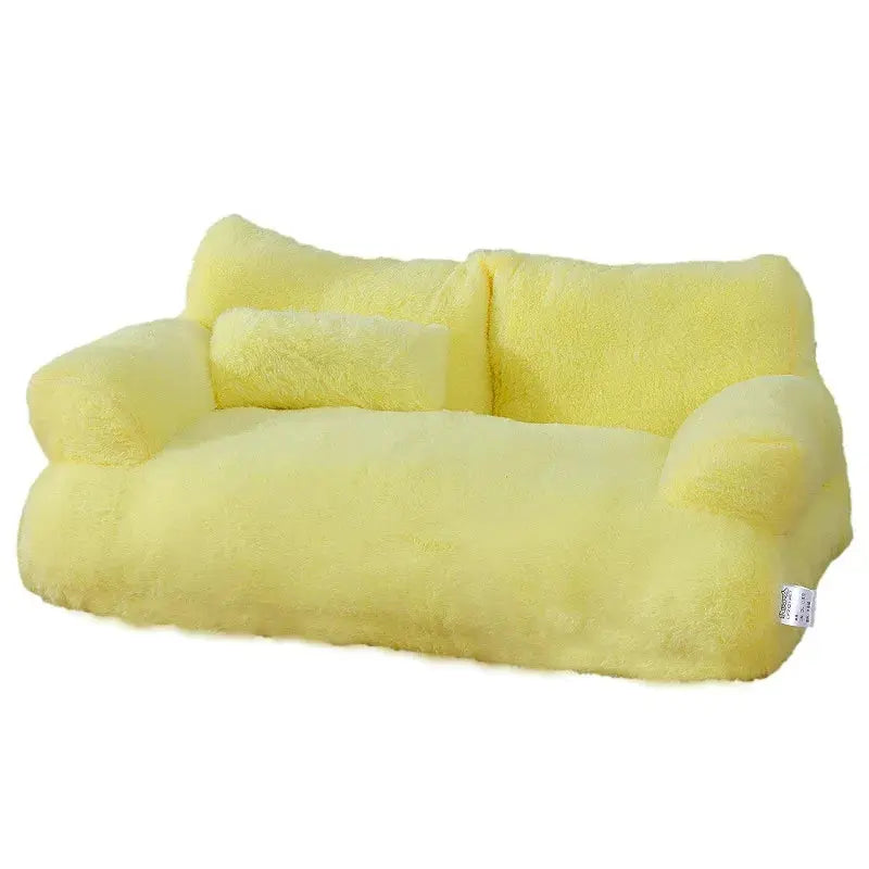 Lit pour chat de luxe Canapé d'hiver Chaud Nid de chat Lit pour animaux de compagnie pour petits chiens et moyens Chats Lit de chiot en peluche confortable Fournitures pour animaux de compagnie - Soldes-ShopOnline
