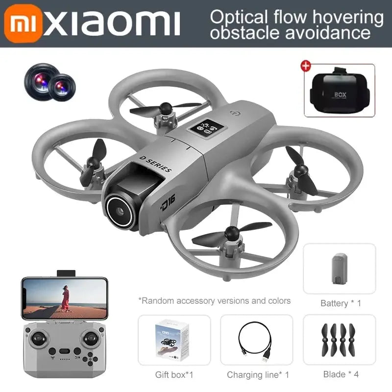Xiaomi D16 Mini Drone Double Caméra 8K HDAerial détecteur d’obstacle enfants drones pro vidéo Xiaomi stabilisateur de vidéos Contrôle 20000 m Mixte Jeux enfants à Prix Discount - Soldes-ShopOnline