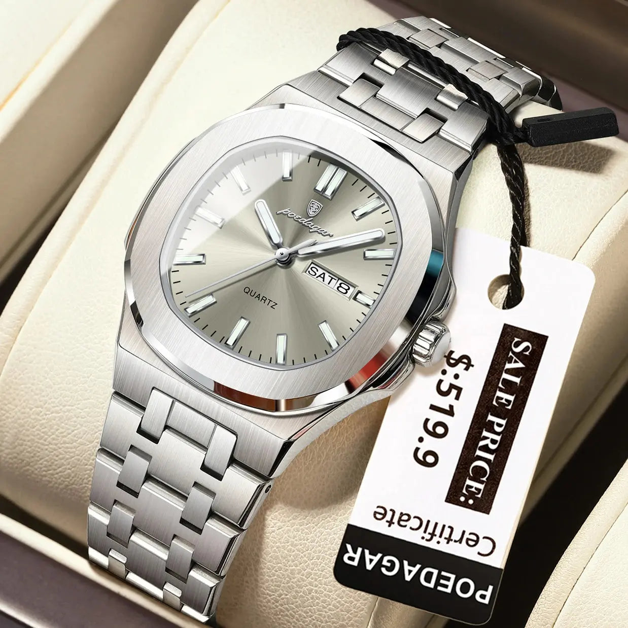 POEDAGAR Top Original Montre pour Femmes Classe Chic Montre de Luxe pour Femme à Prix Discount - Soldes-ShopOnline