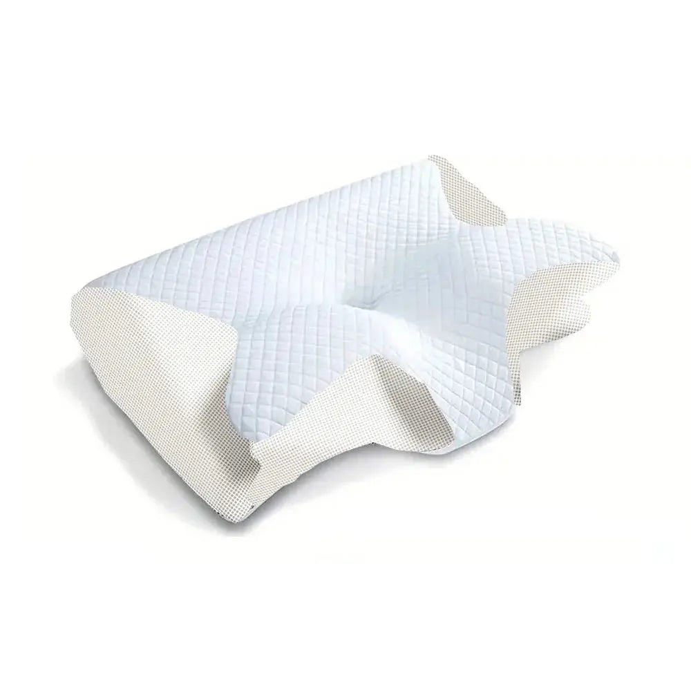 1pc Oreiller cervical en mousse à mémoire de forme, oreiller orthopédique ergonomique 2 en 1 pour les douleurs au cou, oreillers de soutien profilés, oreiller de cou Femmes/Hommes - Soldes-ShopOnline