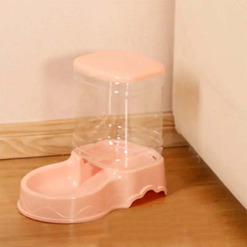Mangeoire automatique pour animaux de compagnie Bol à boire pour chat Bol pour chat Grande capacité Bol pour chien 3.8L seau de stockage de nourriture combiné Fournitures pour animaux de compagnie - Soldes-ShopOnline
