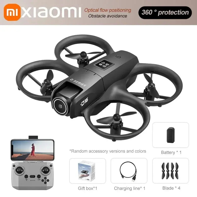 Xiaomi D16 Mini Drone Double Caméra 8K HDAerial détecteur d’obstacle enfants drones pro vidéo Xiaomi stabilisateur de vidéos Contrôle 20000 m Mixte Jeux enfants à Prix Discount - Soldes-ShopOnline