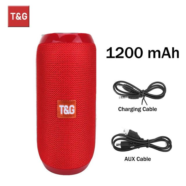 Bluetooth Speaker T&G TG117 Portable TWS Sound Box Waterproof Loudspeaker Outdoor Stereo Surround Speakers Support TF FM Radio Soldes-ShopOnline