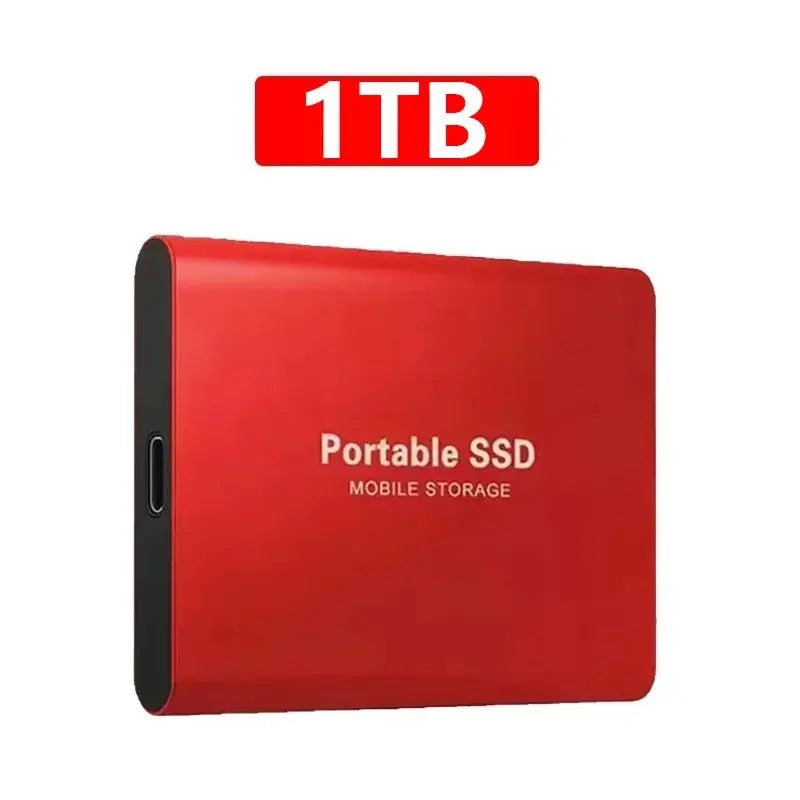 Disque SSD haute vitesse SSD portable de 1 To Disque SSD externe de 2 To Disque dur Storge de masse de 4 To pour ordinateurs portables/téléphones/MAC - Soldes-ShopOnline