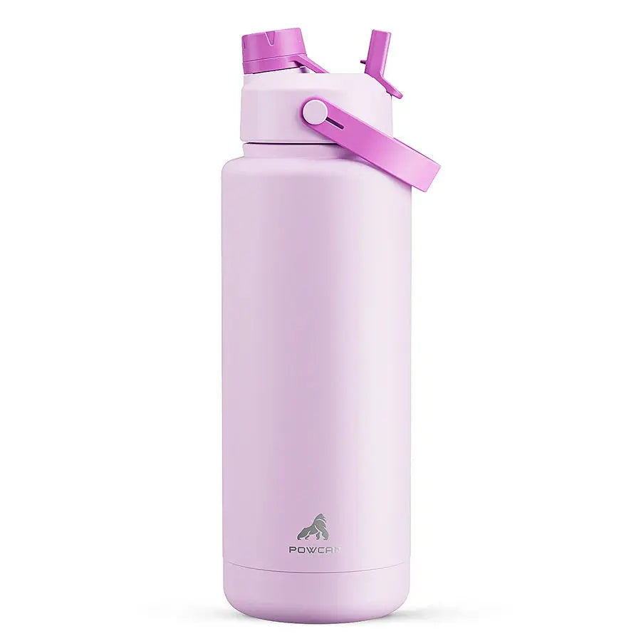 Powcan 40oz double bouche grande capacité thermos en acier inoxydable tasse de sport tasse d’alpinisme sous vide portable étanche à Prix Discount - Soldes-ShopOnline