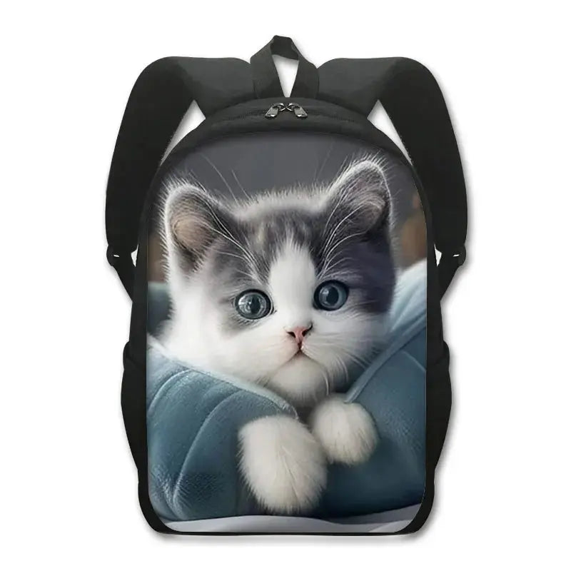 Sac à dos de chat mignon Chat persan/siamois Sacs d'école pour enfants pour adolescents Sacs à dos pour ordinateur portable de chat britannique écossais Sac à dos de livre de chaton - Soldes-ShopOnline