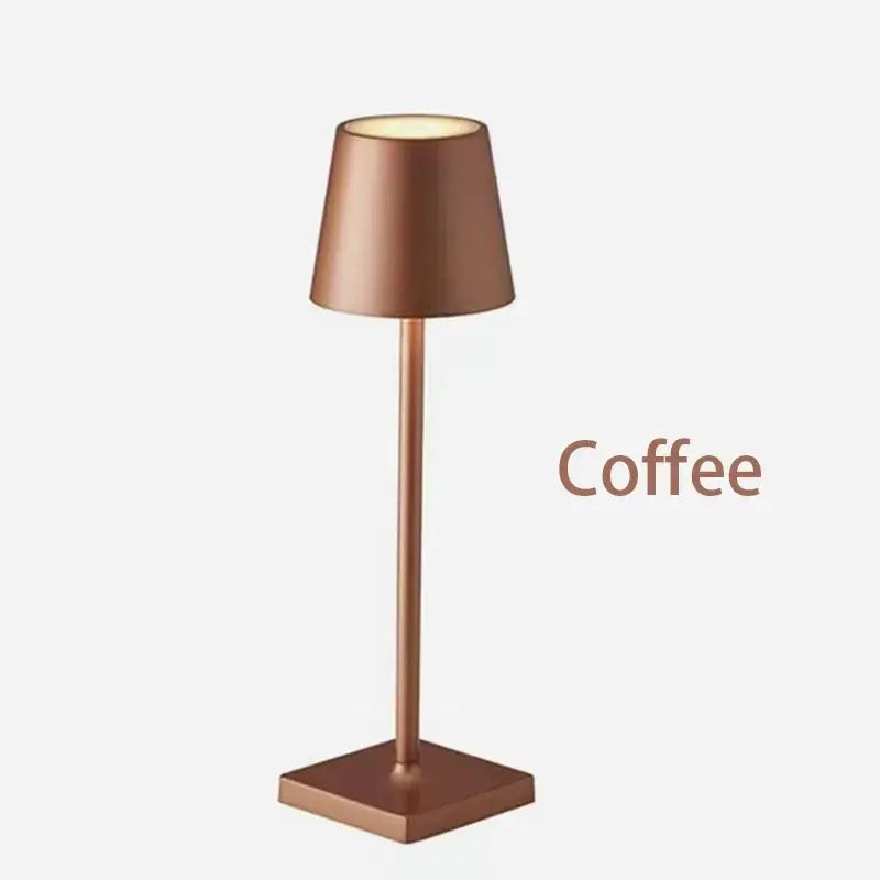 Lampe de table LED Touch Sensor Bureau Veilleuse Lampe de lecture sans fil rechargeable pour hôtel Bar Restaurant Chambre Décor Lumière Femme/Homme - Soldes-ShopOnline