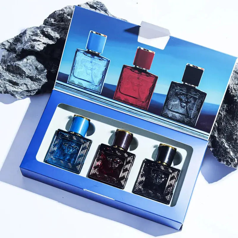 Ensemble de parfums sauvages pour hommes 30 ml x 3 Eau de Toilette Coffret cadeau pour hommes Parfum masculin à coulée longue pour un usage quotidien et les occasions spéciales coffret à offrir idée de cadeau pour hommes - Soldes-ShopOnline