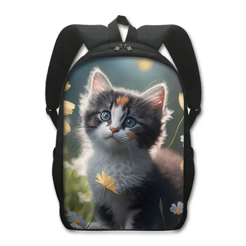 Sac à dos de chat mignon Chat persan/siamois Sacs d'école pour enfants pour adolescents Sacs à dos pour ordinateur portable de chat britannique écossais Sac à dos de livre de chaton - Soldes-ShopOnline