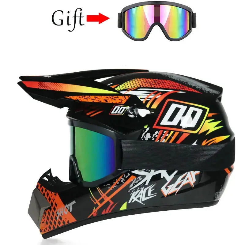 Casque de moto casque hors route pour enfants vélo descente AM DH casque croisé capacete motocross vtt atv Tout terrain casque mixte enfants - Soldes-ShopOnline