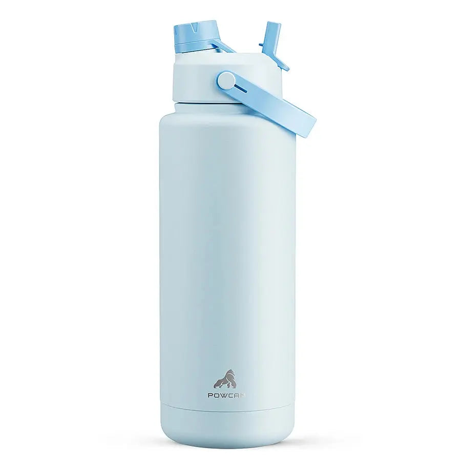 Powcan 40oz double bouche grande capacité thermos en acier inoxydable tasse de sport tasse d’alpinisme sous vide portable étanche à Prix Discount - Soldes-ShopOnline