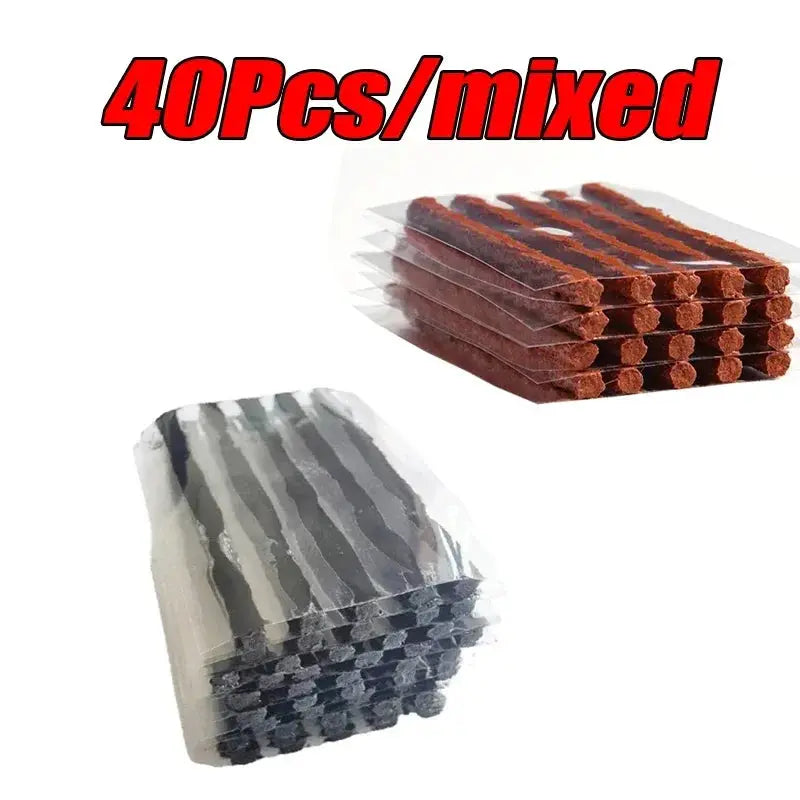 Kit de réparation de pneus sans chambre à air avec bouchons de bande de caoutchouc et outils d'insertion pour voiture moto camion crevé réparation d'urgence mèche pneus Voiture Camion Quad Moto Trottinette Kit de dépannage longue durée à Prix Discount - Soldes-ShopOnline