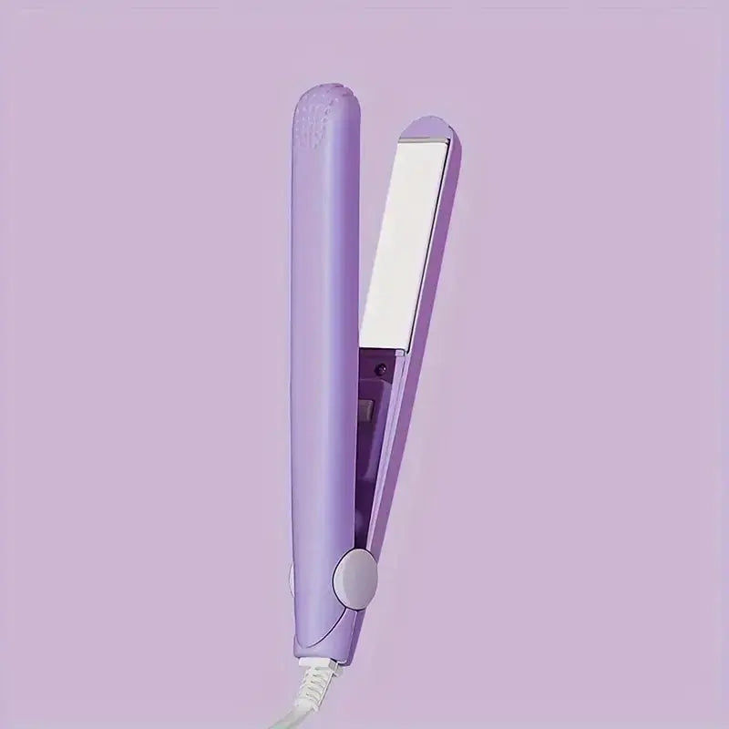 Mini lisseur à cheveux, attelle multicolore, chauffage rapide, plaque en céramique non dommageante, pince à frange, curling et lissage pour filles / Femmes - Soldes-ShopOnline
