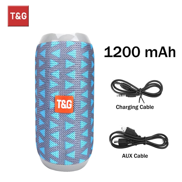 Bluetooth Speaker T&G TG117 Portable TWS Sound Box Waterproof Loudspeaker Outdoor Stereo Surround Speakers Support TF FM Radio Soldes-ShopOnline