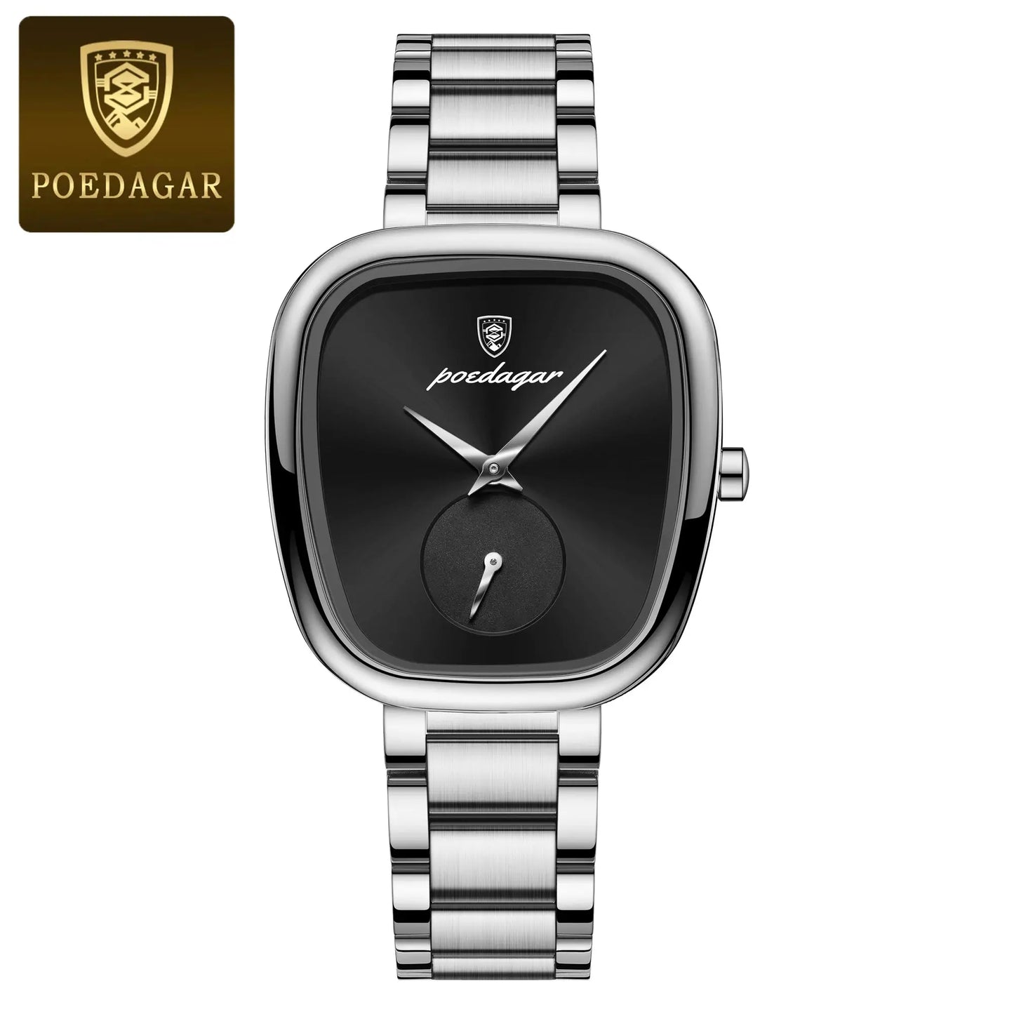 POEDAGAR Montre de luxe pour femme Montre à quartz étanche en acier inoxydable pour dames Montres pour femmes de haute qualité Horloge féminine élégante - Soldes-ShopOnline