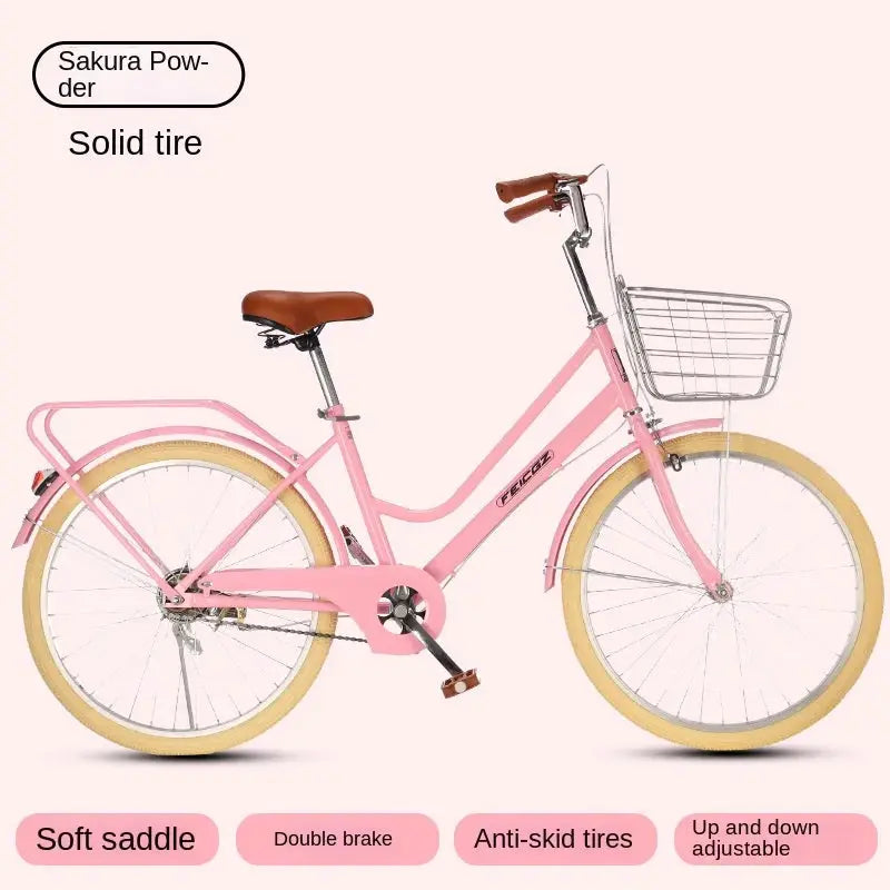 Cooya \ Vélo pour femmes, adulte simple, Vélo d’étudiant, Vélo vintage,vélo pour Filles / Femmes Nouveau, 24 « , 26 » à Prix Discount - Soldes-ShopOnline