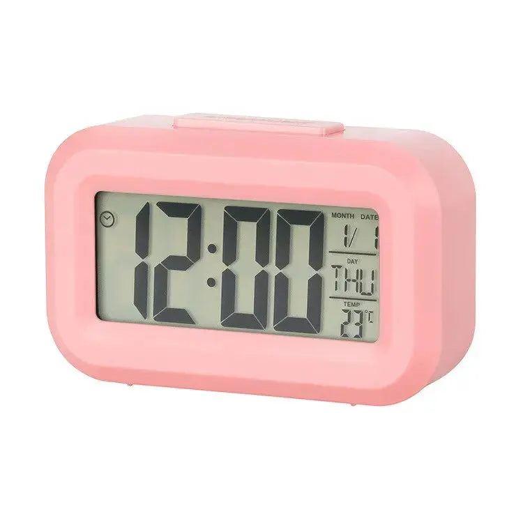Réveil numérique LED Rétro-éclairage Calendrier de temps de données Bureau Multifonction Rétroéclairage électronique Horloge de table garçon fille - Soldes-ShopOnline