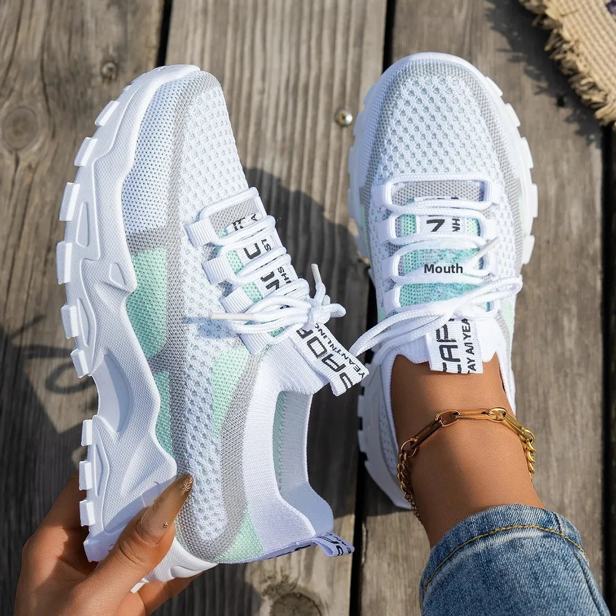 chaussures pour femmes Women’s Slip-On Baskets respirantes Chaussures Minces Été Casual Sneakers Semelles en caoutchouc épaisse Confortable Toutes les saisons Soldes-ShopOnline