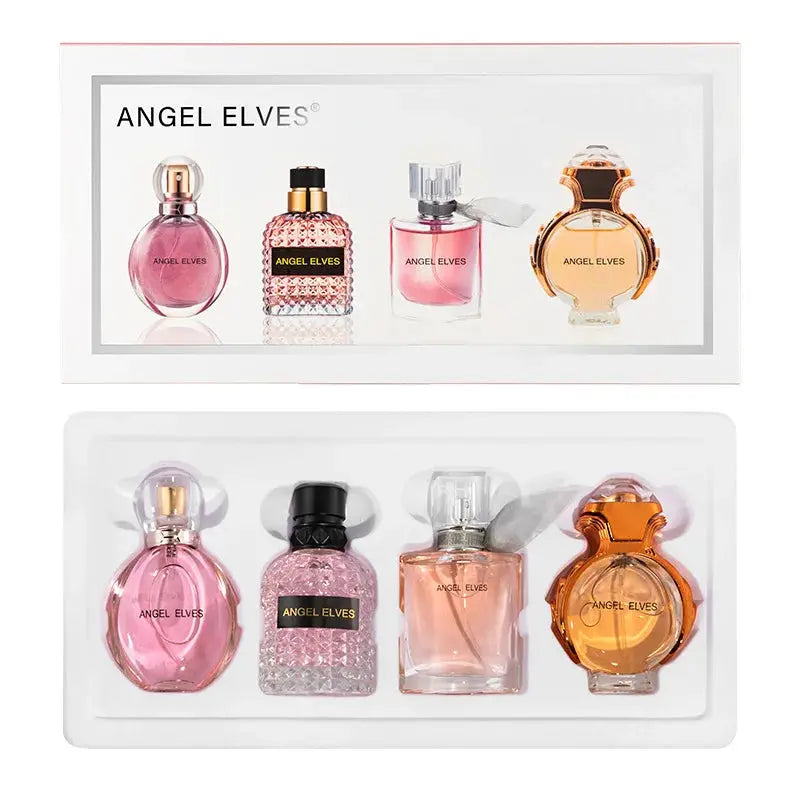 Coffret cadeau de parfum pour femmes d'origine Ensemble de parfums 4PCS*30ML Parfum frais longue durée Eau De Toilette Cadeau pour femmes Hommes Phéromone une bonne idée de cadeaux à offrir Fille/Femme - Soldes-ShopOnline