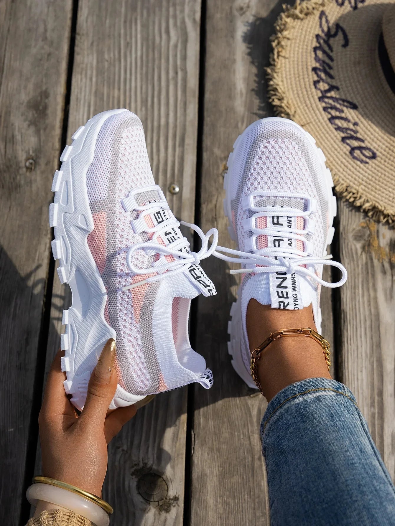 chaussures pour femmes Women’s Slip-On Baskets respirantes Chaussures Minces Été Casual Sneakers Semelles en caoutchouc épaisse Confortable Toutes les saisons Soldes-ShopOnline