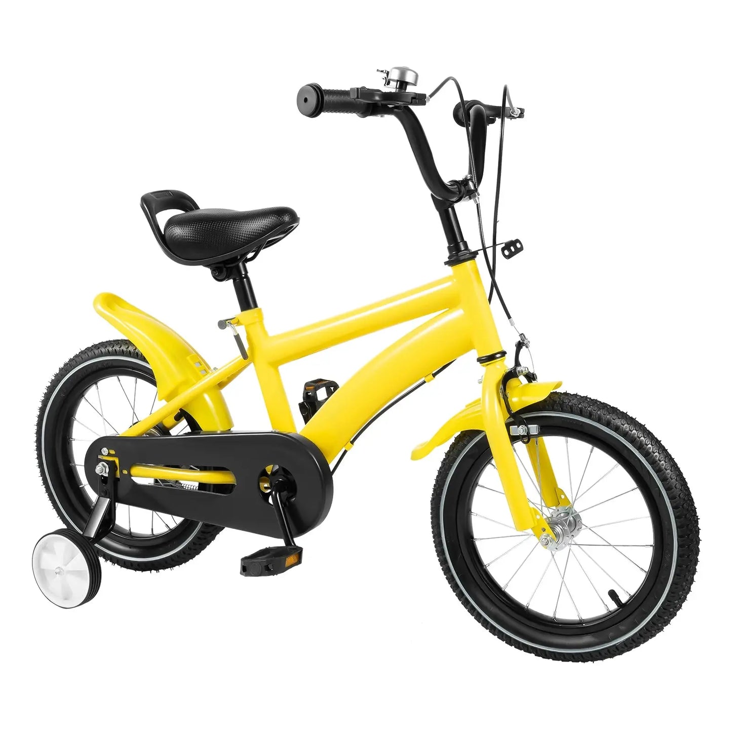 Vélo pour enfants de 14 pouces Vélo réglable en hauteur avec roues d'entraînement pour garçons et filles de 2 à 5 ans (rouge/bleu/jaune/blanc) - Soldes-ShopOnline