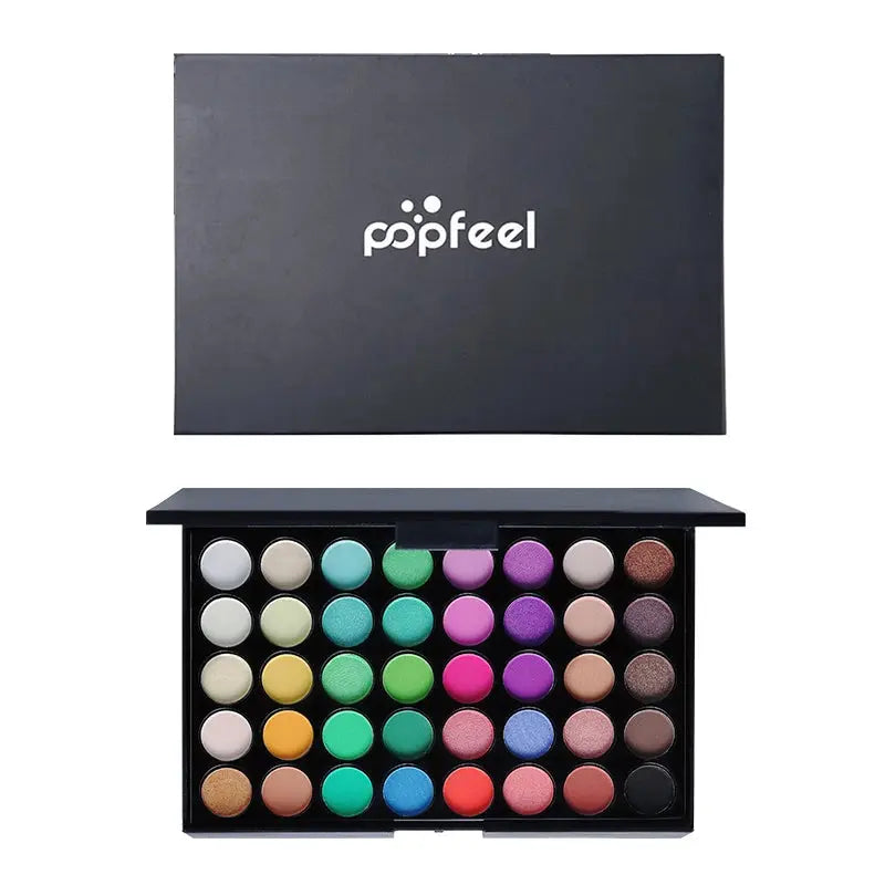 POPFEEL Palette d'ombres à paupières de 40 couleurs Palette d'ombres à paupières marron de maquillage facile et longue durée, palette d'ombres à paupières multicolores Top Quality pour Fille/Femme - Soldes-ShopOnline