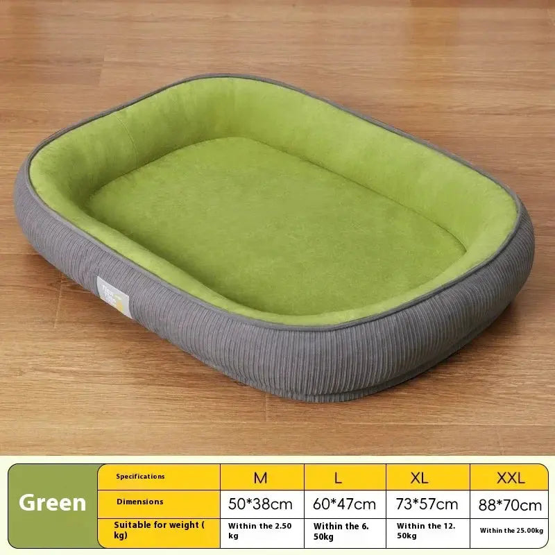 Lit pour Chien lavable détachable toutes saisons pour petits/moyens chiens - Tapis de coussin de canapé thermique pour animaux de compagnie d'hiver avec housse amovible - Soldes-ShopOnline