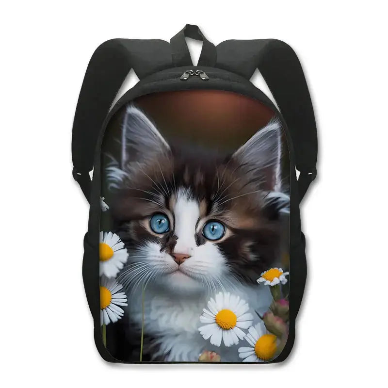 Sac à dos de chat mignon Chat persan/siamois Sacs d'école pour enfants pour adolescents Sacs à dos pour ordinateur portable de chat britannique écossais Sac à dos de livre de chaton - Soldes-ShopOnline