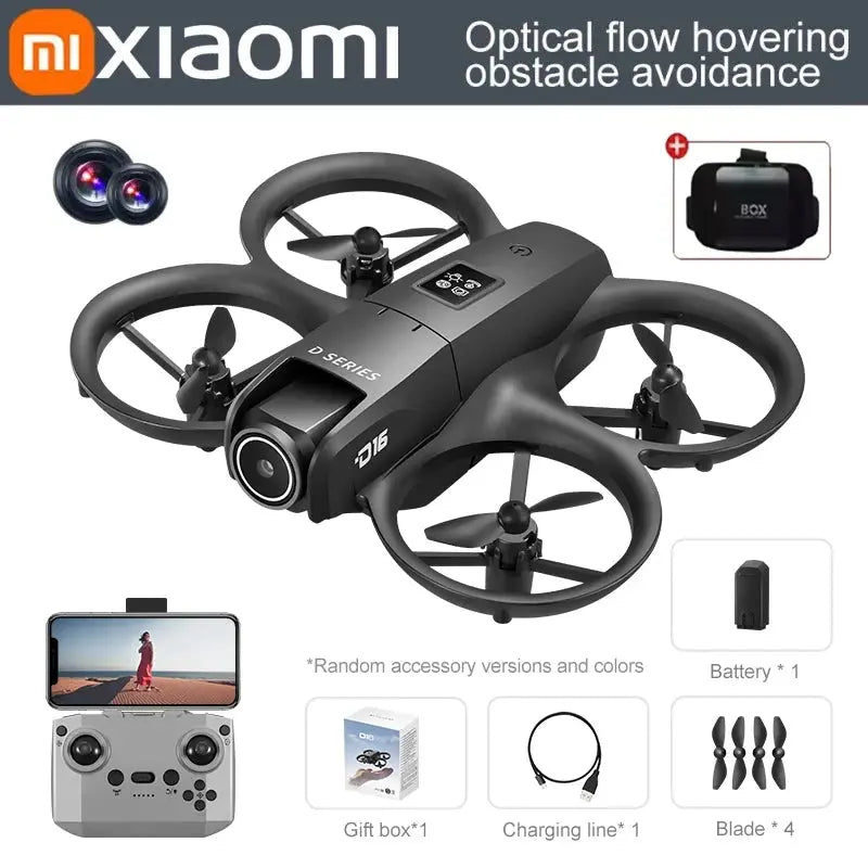 Xiaomi D16 Mini Drone Double Caméra 8K HDAerial détecteur d’obstacle enfants drones pro vidéo Xiaomi stabilisateur de vidéos Contrôle 20000 m Mixte Jeux enfants à Prix Discount - Soldes-ShopOnline