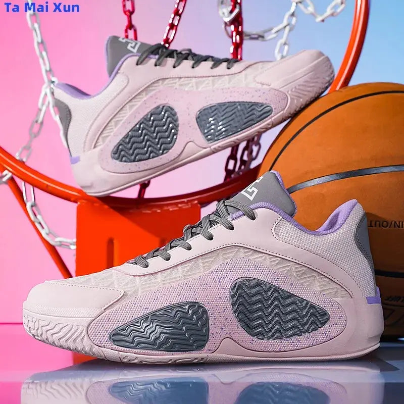 Chaussures de basket-ball pour hommes/femmes TPU Semelle rebond élevée Chaussures d'entraînement de terrain Feuille de caoutchouc respirante résistante à l'usure Baskets antidérapantes Garçon/Filles à Prix Discount - Soldes-ShopOnline