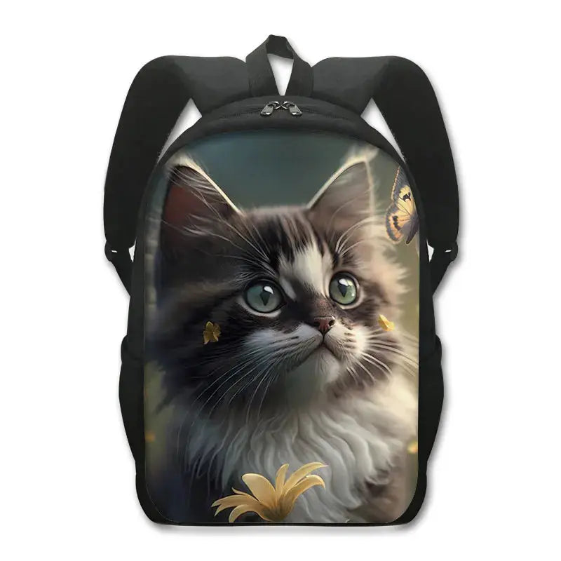 Sac à dos de chat mignon Chat persan/siamois Sacs d'école pour enfants pour adolescents Sacs à dos pour ordinateur portable de chat britannique écossais Sac à dos de livre de chaton - Soldes-ShopOnline