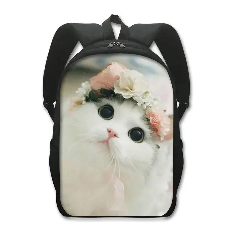 Sac à dos de chat mignon Chat persan/siamois Sacs d'école pour enfants pour adolescents Sacs à dos pour ordinateur portable de chat britannique écossais Sac à dos de livre de chaton - Soldes-ShopOnline